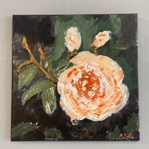 Abstract Acrylic Peony